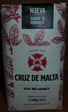 Cruz de Malta Yerba Mate con palo / Mate mit Stängel Argentinien mild und aromatisch 500g Packung