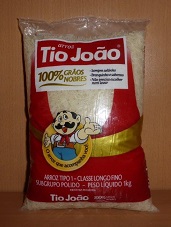 Arroz polido longo fino Tio Joao / besonders leckerer weißer brasilianischer Reis 1 kg Packung 