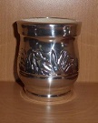 Calabaza -cincelado- / Mate-Trinkgef�� aus Holz, H�he + Breite ca. 8,5 cm / 7 cm 